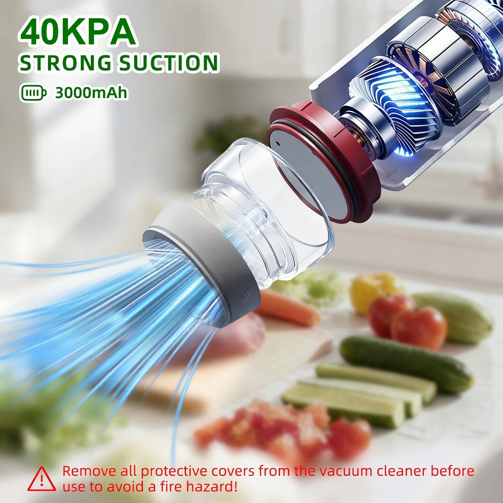 Food Saver Vacuum Sealer Machine, with 30 Reusable Bags, Eco Friendly Design, One-Touch Operation, for Home Kitchen/Camping, Ideal for Eco-Conscious Families & Meal Preppers